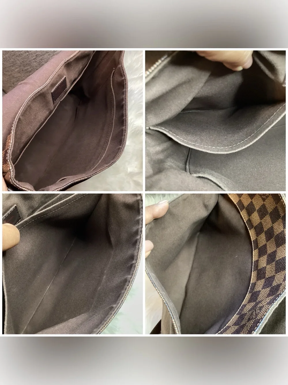 Louis Vuitton Damier Ebene District MM messenger bag.